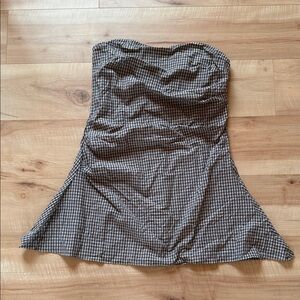 ✨NWT✨Princess Polly Bradwell Strapless Mini Dress Check, Size 12